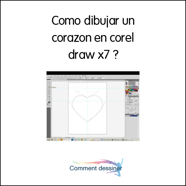 Como dibujar un corazon en corel draw x7